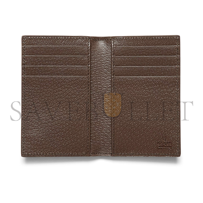 GUCCI BROWN INTERIOR GG LONG CARD CASE 768249 (15*12cm)